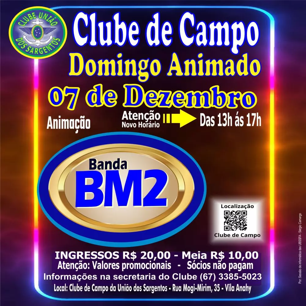 Domingo Animado no Clube de Campo  07/12/2025
